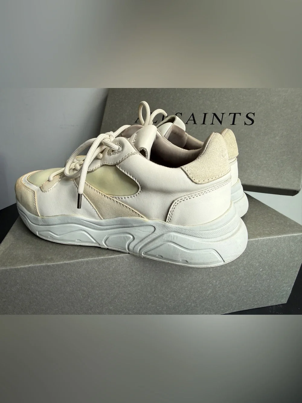 AllSaints VERGE RUNNER Leather Shoe - Picture 10 of 16